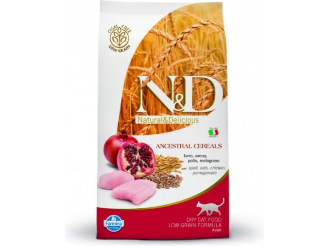 N&D LG CAT Neutered Chicken & Pomegranate 10kg