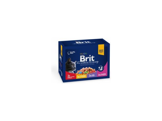 Brit Premium Cat kapsa Family Plate 1200g (12x100g)