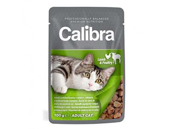 Calibra Cat kapsa jahňacie a hydinové v omáčke 100g