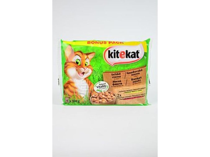 Kitekat kapsa sedliacke menu 4x100g