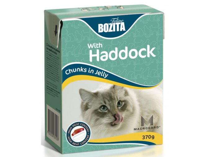 Bozita Cat kúsky v želé s treskou Tetrapak 370g