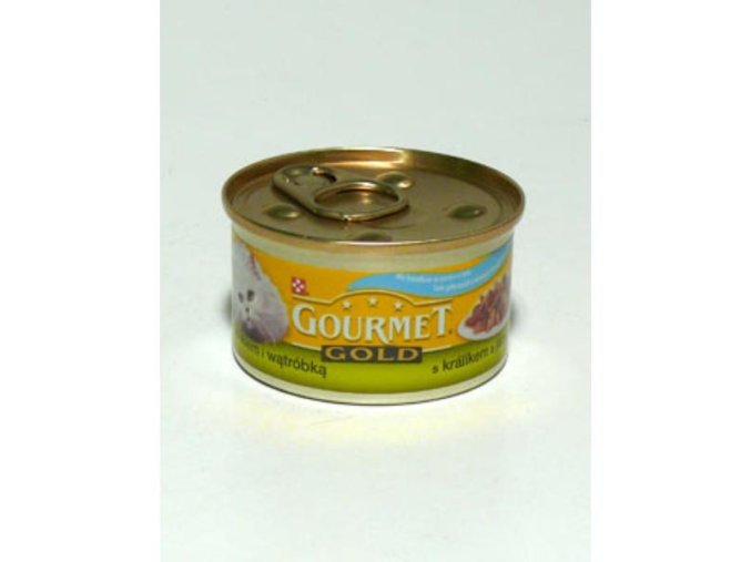 Gourmet Gold konz. dus.králik a pečeň 85g