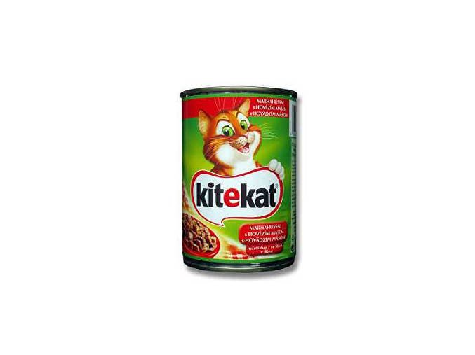 Kitekat konzerva s hovädzím 400g