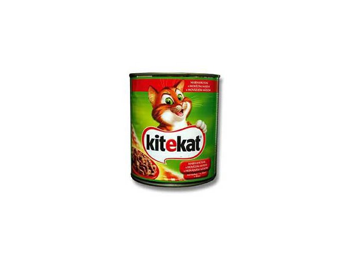 Kitekat konzerva s hovädzím 800g