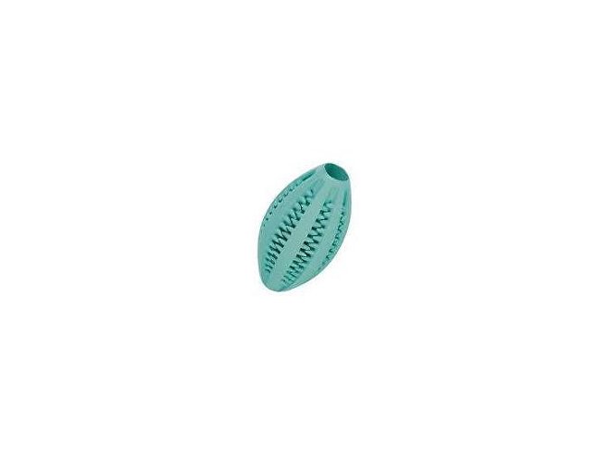 Dentafun Hračka pes Lopta Rugby s mätou Zelený 11cm TR