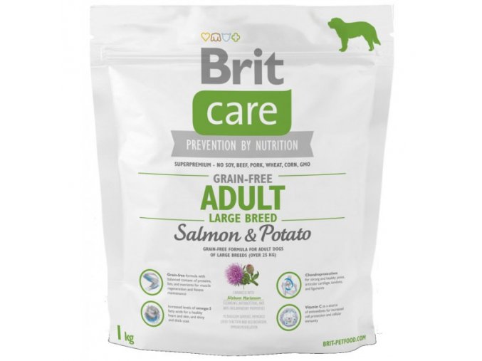 Brit Care Dog Grain-free Adult LB Salmon & Potato 1kg