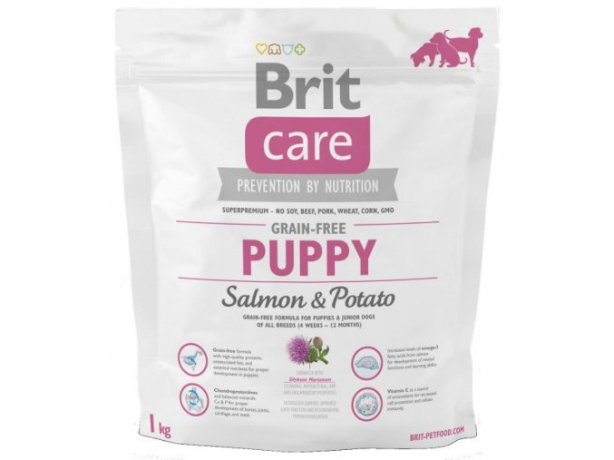 Brit Care Dog Grain-free Puppy Salmon & Potato 1kg