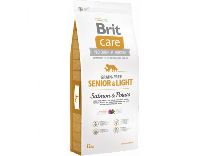 Brit Care Dog Grain-free Senior Salmon & Potato 12kg