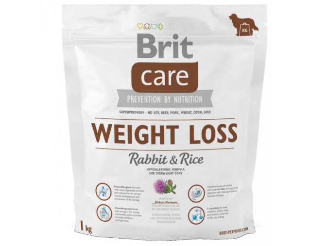 Brit Care Dog Weight Loss Rabbit & Rice 1kg