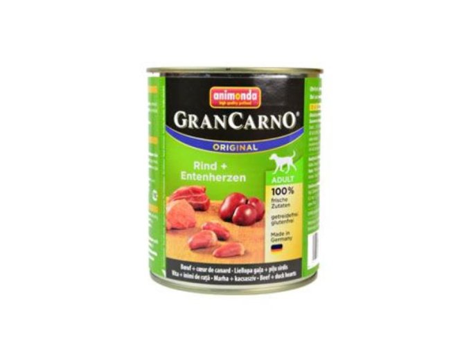 Animonda GRANCARNO konz. ADULT hovädzie/kač. srdce 800g