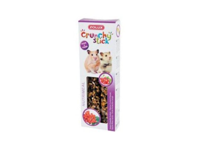 Pochúťka CRUNCHY STICK rýbezľa/jarabina pre škrečkov Zolux