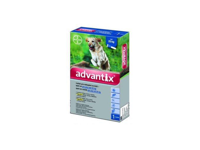 Advantix Spot On 1x4ml pre psov nad 25kg (1 pipeta)