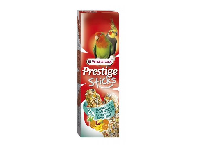 Prestige Sticks Big Parakeets Exotic fruit - 2 tyčinky pre stredné papagáje s ovocím 140g