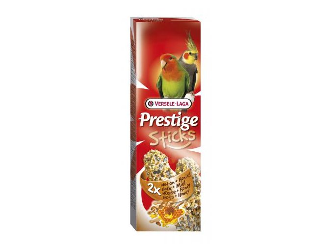 Prestige Sticks Big Parakeets Nuts & honey - 2 tyčinky pre stredné papagáje s medom a orechami 140g