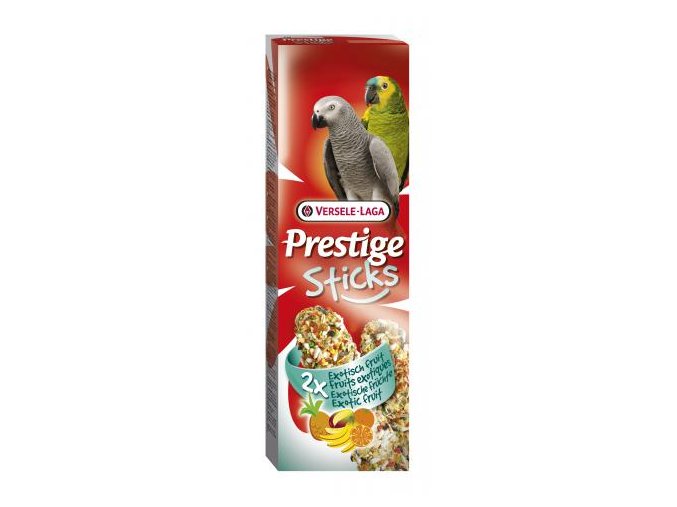 Prestige Sticks Parrots Exotic fruit - 2 tyčinky pre veľké papagáje s ovocím 140g