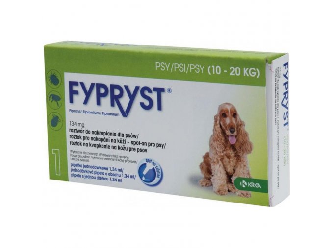 Fypryst Spot-on Dog M sol 1x1,34ml (10-20kg)