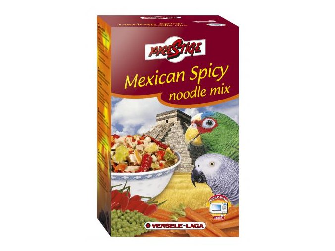Mexican Spicy Noodlemix - 10 jednotlivo balených porcií cestovín do mikrovlnky s čili papričkami 400g