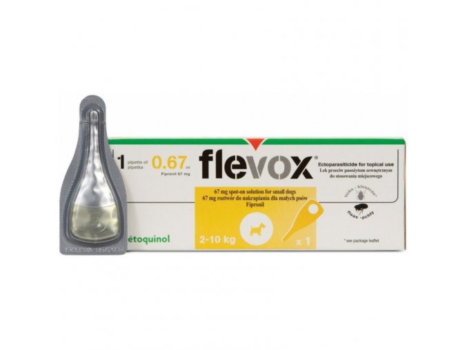 vetoquinol flevox spot on dog s 67mg sol 1x067ml