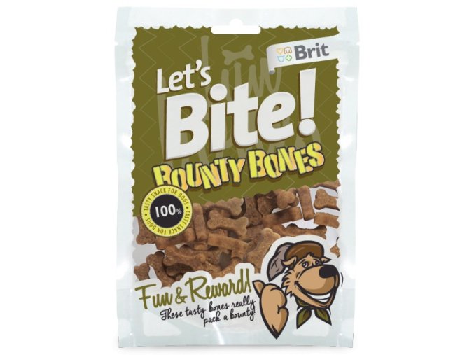 Brit pochúťka Let's Bite Bounty Bones 150g