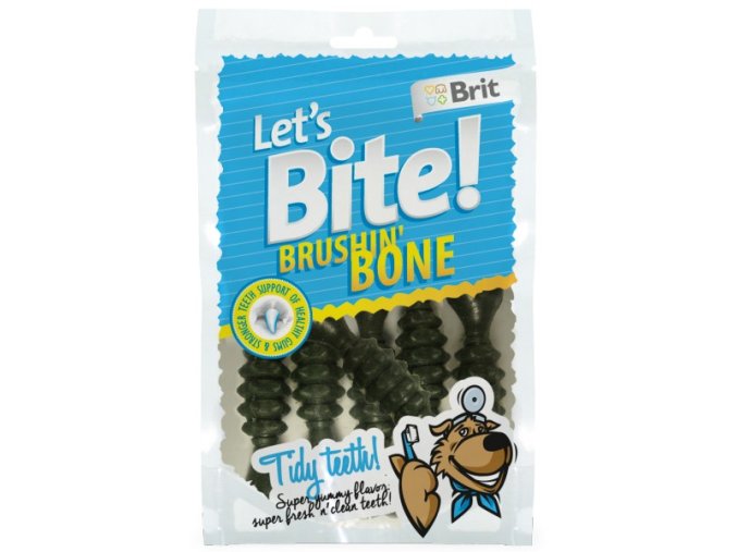 Brit pochúťka Let's Bite Brushin' Bone 90g