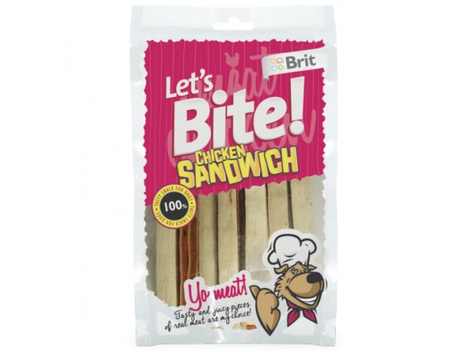 Brit pochúťka Let's Bite Chicken Sandwich 80g