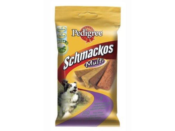 pedigree pochoutka schmakos 4druhy 12ks 104g