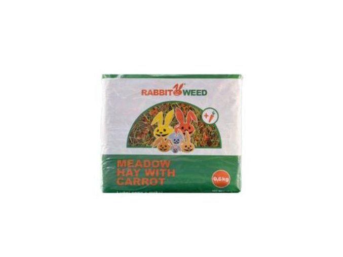Seno lúčne s mrkvou RabbitWeed 0,6kg
