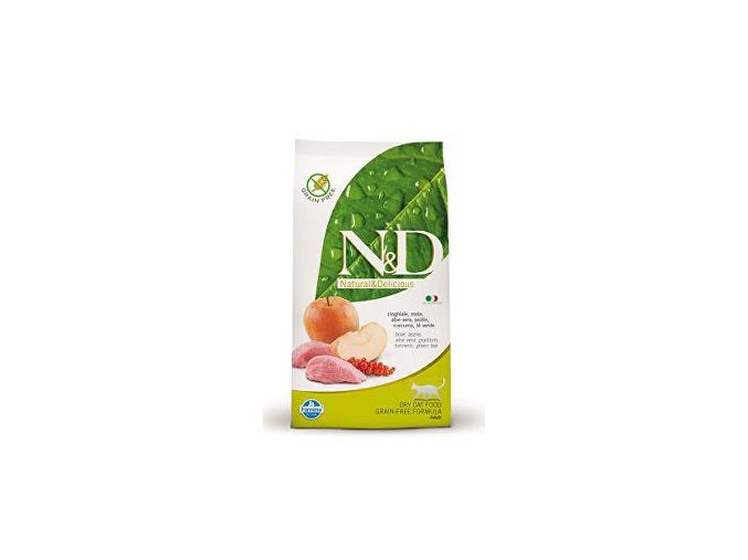 N&D Grain Free CAT Adult Boar & Apple 1,5kg