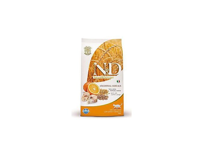 N&D Low Grain CAT Adult Codfish & Orange 300g