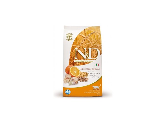 N&D Low Grain CAT Adult Codfish & Orange 5kg