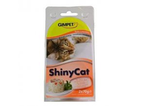 Gimpet konz. ShinyCat kura / papaja 2x70g