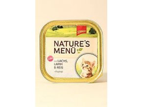 Schmusy Cat Nature Menu vanička Junior losos + jahňa 100g