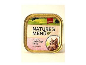 Schmusy Cat Nature Menu vanička morka + králik 100g