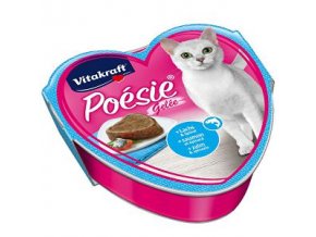 Vitakraft Cat poesie vanička želé losos a špenát 85g