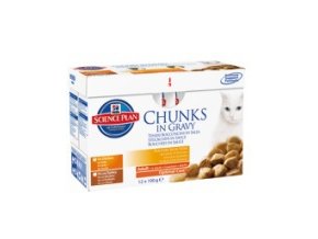 Hill's Feline kapsa Adult Multipack Ch.,Turk.12x85g