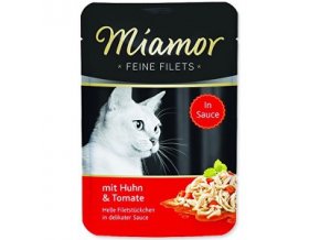 Miamor Cat Filet kapsa kura + paradajka v šťave 100g
