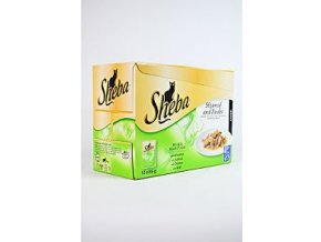 Sheba kapsa S&T mäsové a rybie menu 12pack