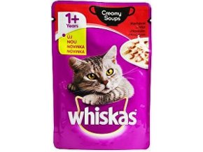 Whiskas kapsa Krémová omáčka s hovädzím 85g