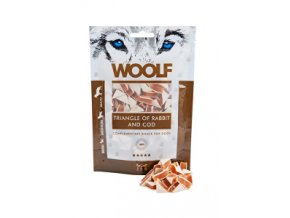 WOOLF Rabbit and Cod Triangle 100g