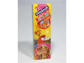 Vitakraft Bird Kräcker honey parrot fruit tyč 2ks