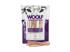 WOOLF soft lamb and cod sandwich long 100g