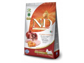 N&D GF Pumpkin DOG Adult Mini Chicken&Pomegranat 2,5kg