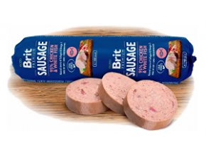 Brit Sausage Chicken & White Fish 800g 