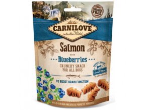 carnilove dog crunchy snack salmonblueberries 200