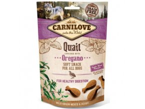 carnilove dog semi moist snack quailoregano 200g