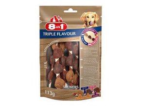 Pochúťka 8in1 Triple Flavour skewers (6ks)