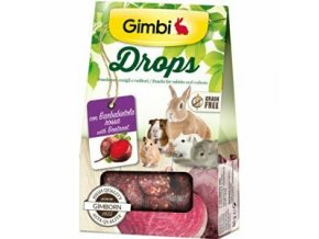 Gimbi Drops pre hlodavce s červenou repou 50g