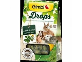 Gimbi Drops pre hlodavce s poľnými bylinkami 50g