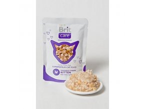 Brit Care Cat kapsa KITTEN Chicken & Cheese Pouch 80g