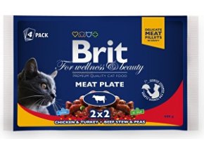 Brit Premium Cat kapsa Meat Plate 400g (4x100g)